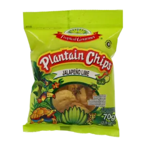 Tropical Gourmet Tropical Gourmet Jalapeno Lime Plantain Chips, 70g Tropical Gourmet Tropical Gourmet Jalapeno Lime Plantain Chips, 70g