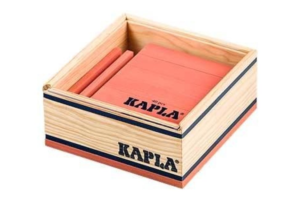 Kapla 40 roze plankjes in kistje