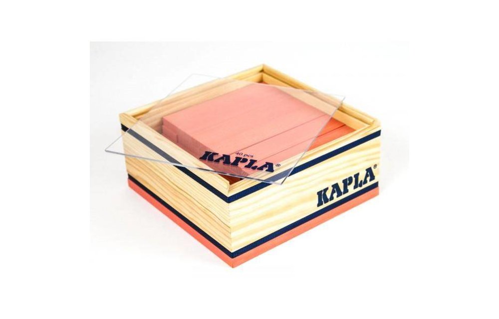 Kapla 40 roze plankjes in kistje