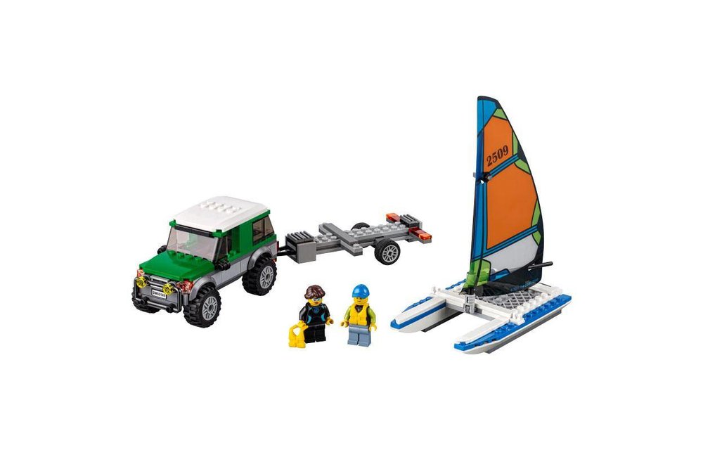 LEGO City 60149 - Pickup 4x4 met catamaran