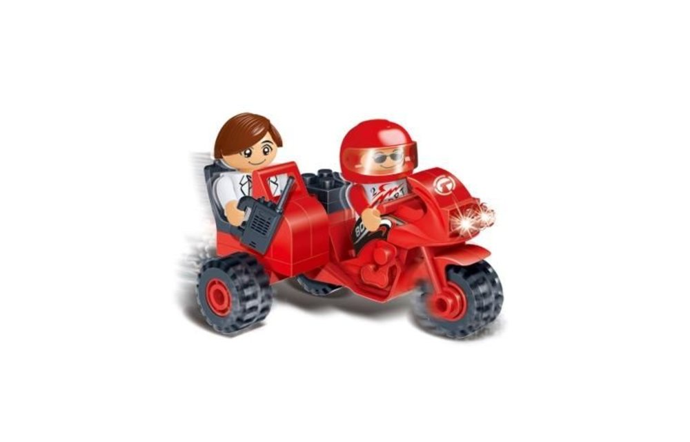 BanBao 8781 - Motor met zijspan