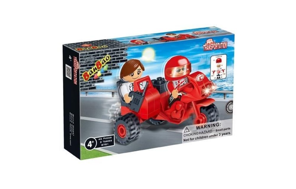 BanBao 8781 - Motor met zijspan
