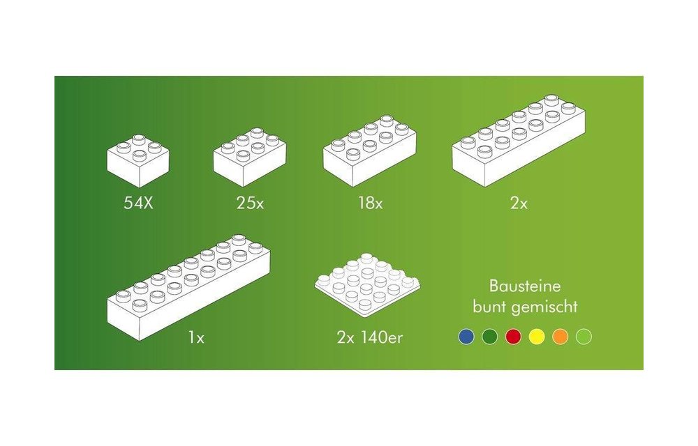 Hubelino Losse Stenen Gekleurd 102 delig