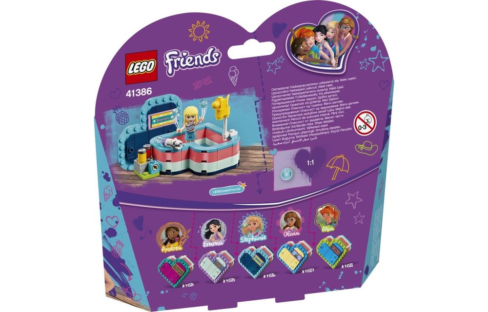 LEGO Friends 41386 - Stephanie's Hartvormige Zomerdoos