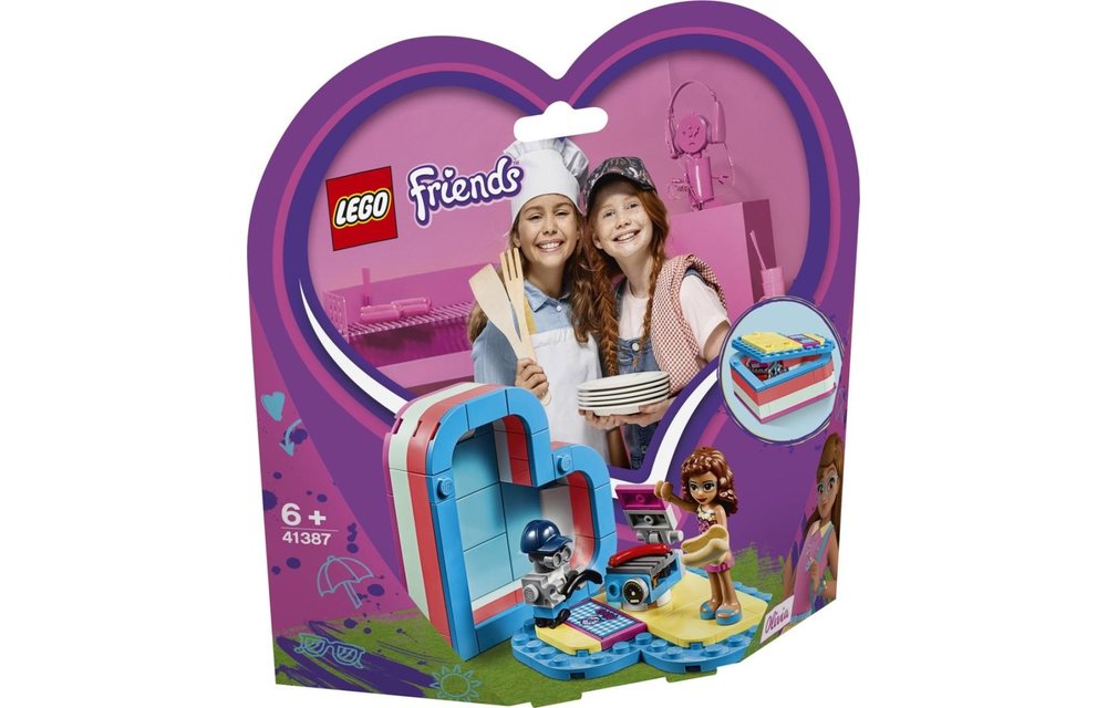 LEGO Friends 41387 - Olivia's Hartvormige Zomerdoos