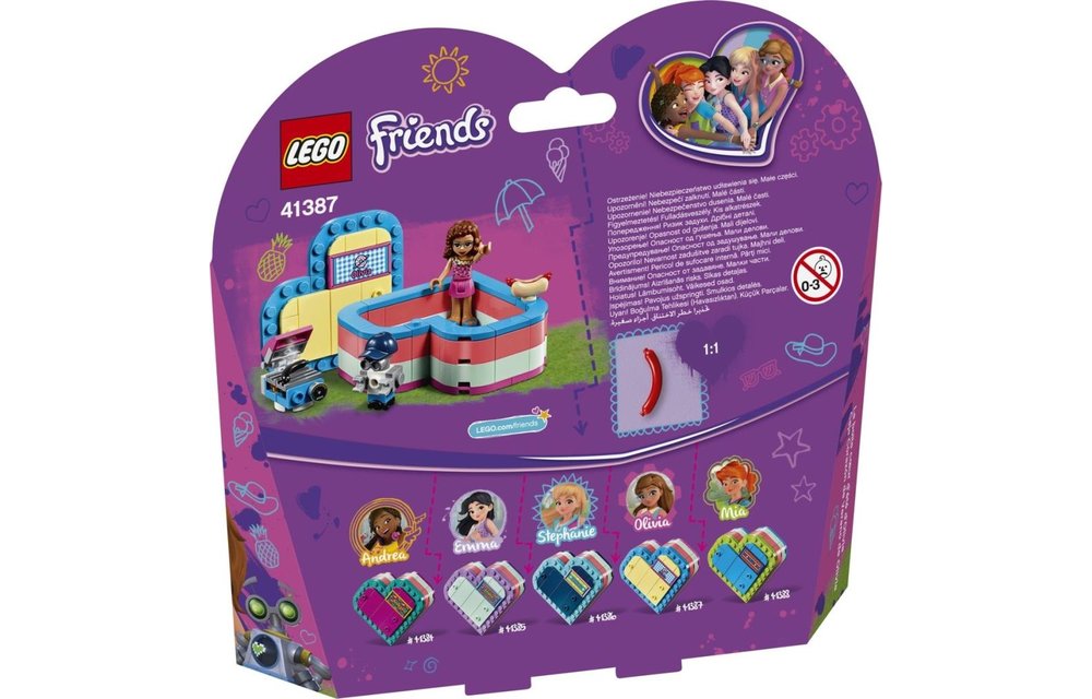 LEGO Friends 41387 - Olivia's Hartvormige Zomerdoos