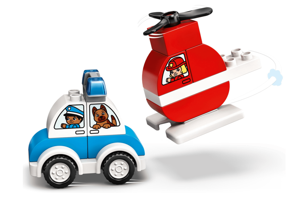 LEGO DUPLO Brandweerhelicopter & Politiewagen | 10957