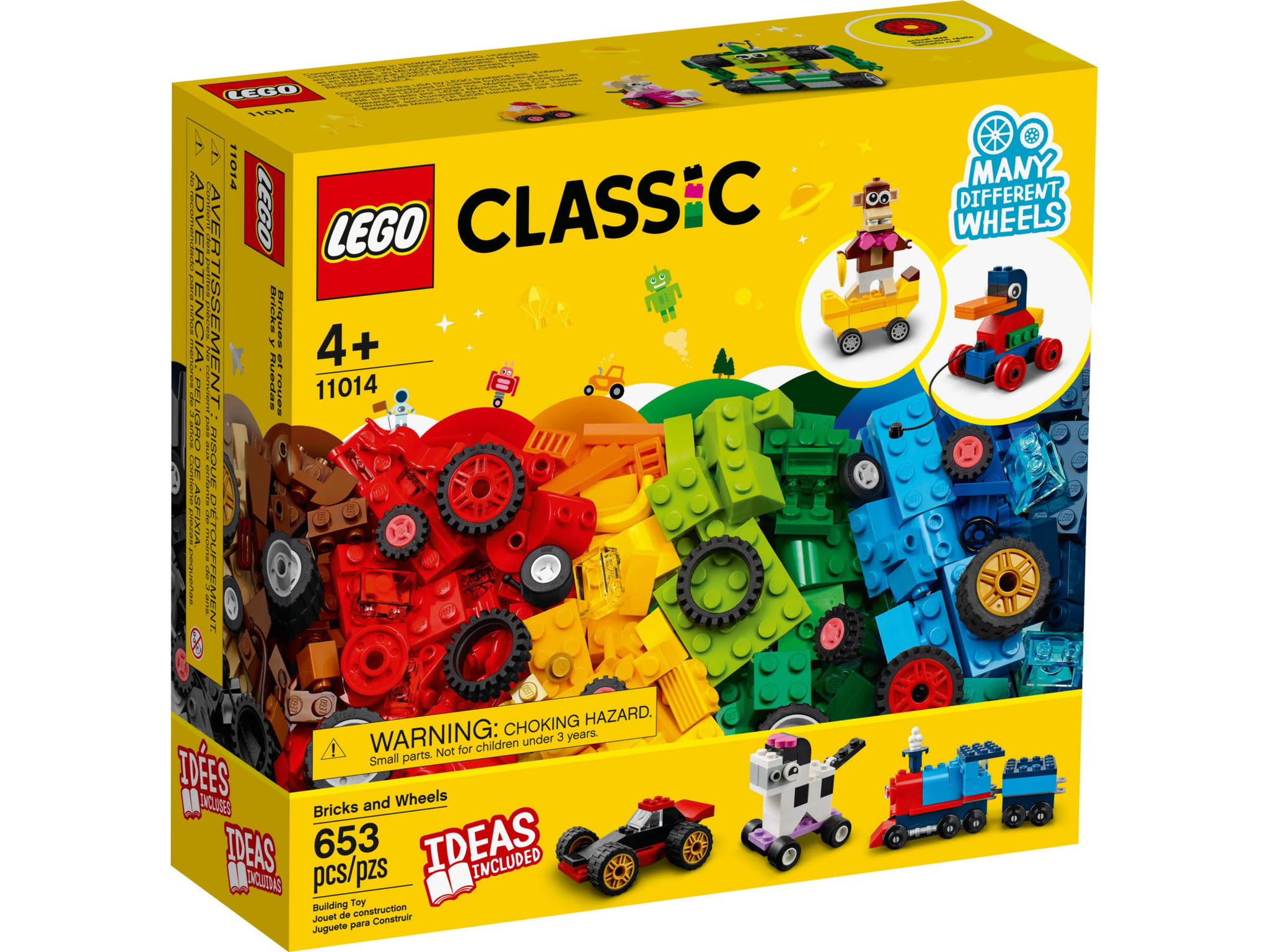 wereld Sijpelen Verzamelen LEGO Classic Stenen en wielen 11014 - Bouwspeelgoed.nl