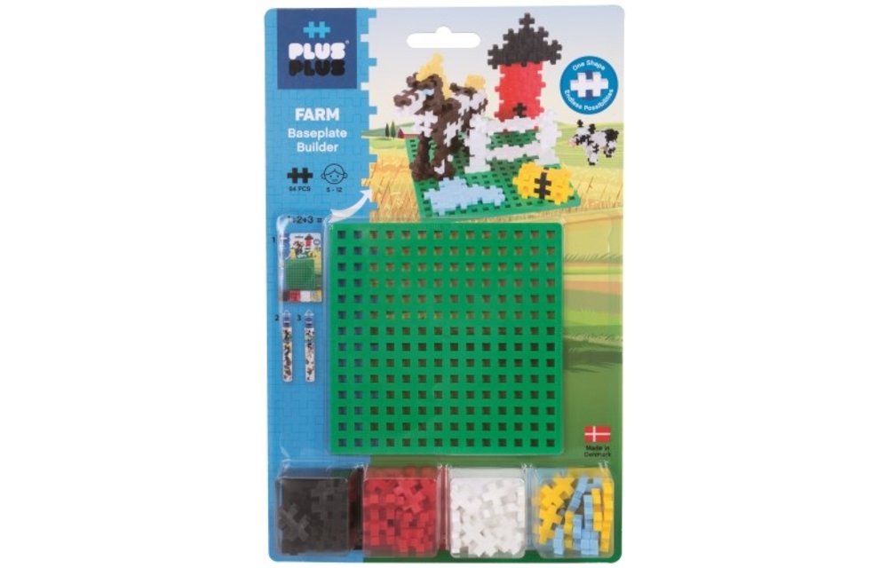 Plus-Plus boerderij met bouwplaat 64 stuks | 3839
