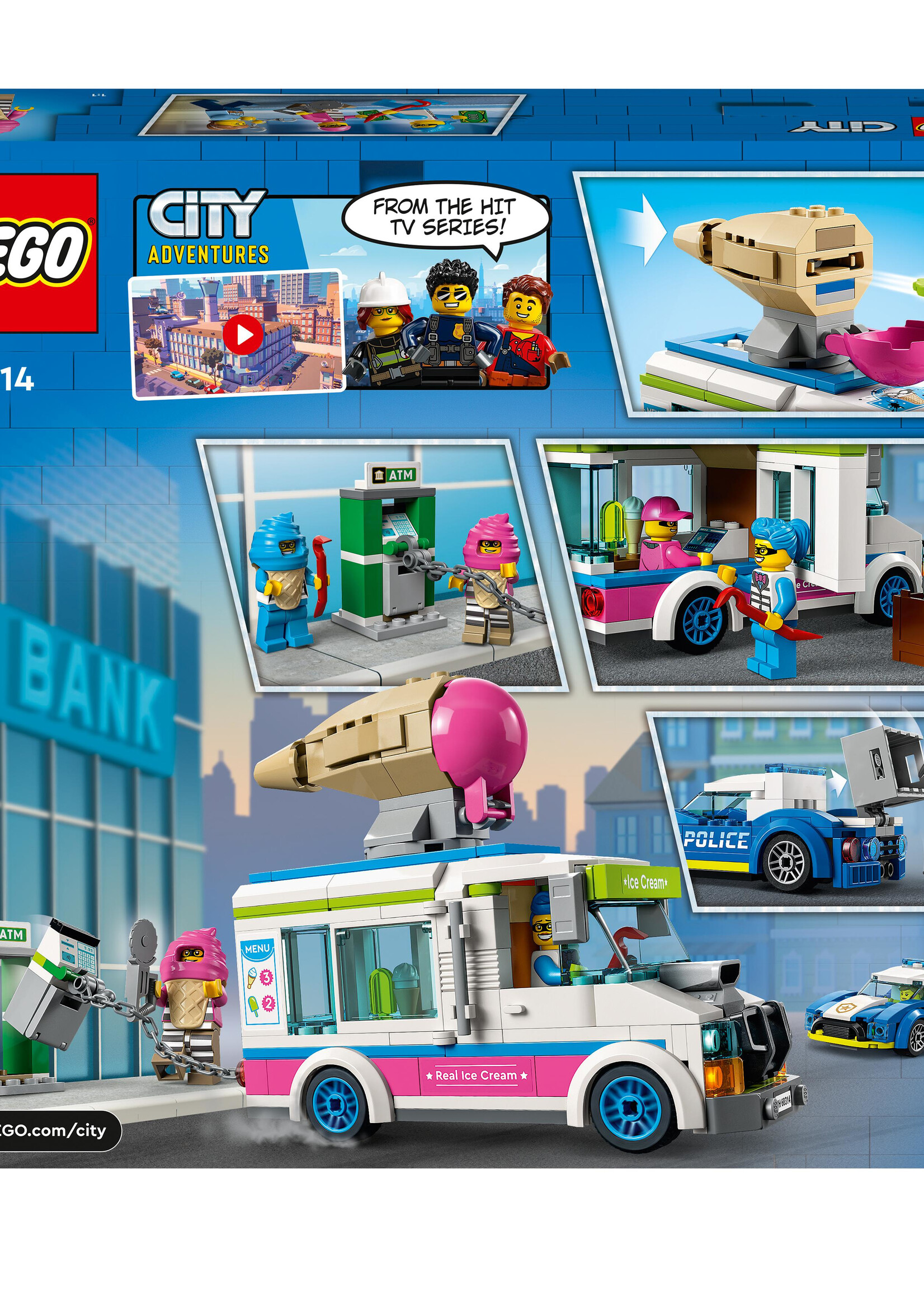 LEGO LEGO City IJswagen politieachtervolging | 60314