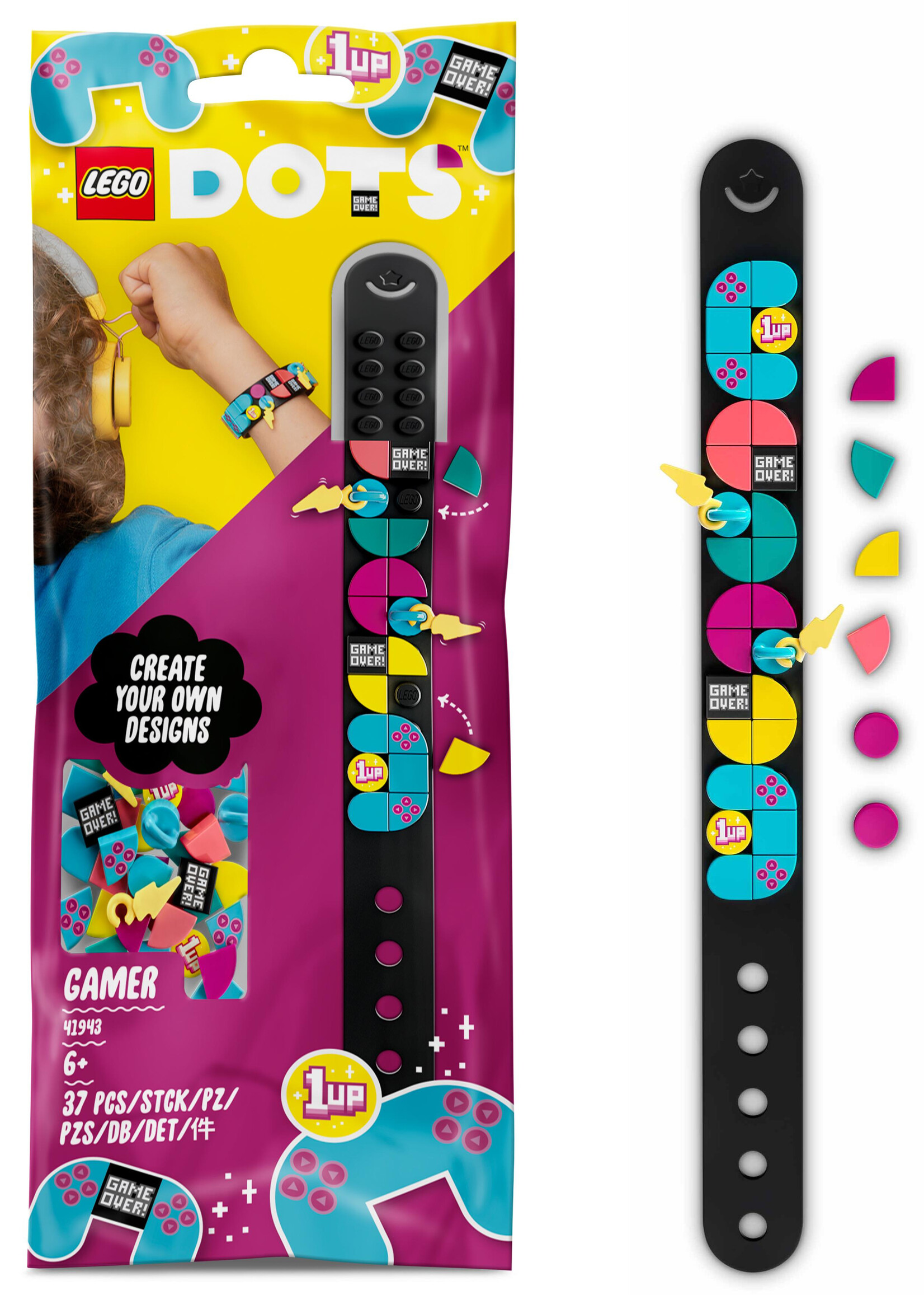 LEGO LEGO DOTS Gamer - armband met bedeltjes | 41943