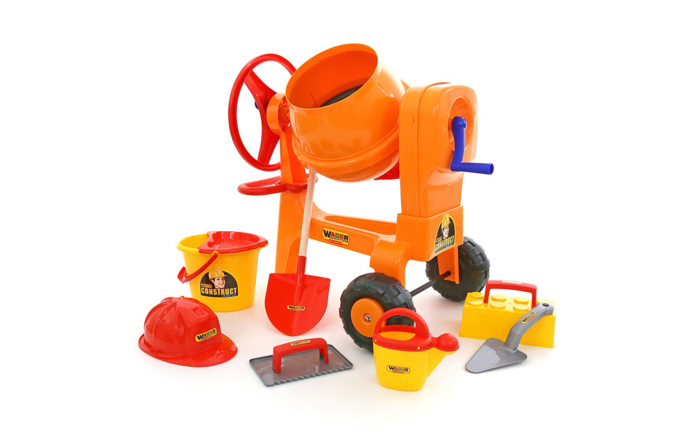 Wader betonmolen met accessoires