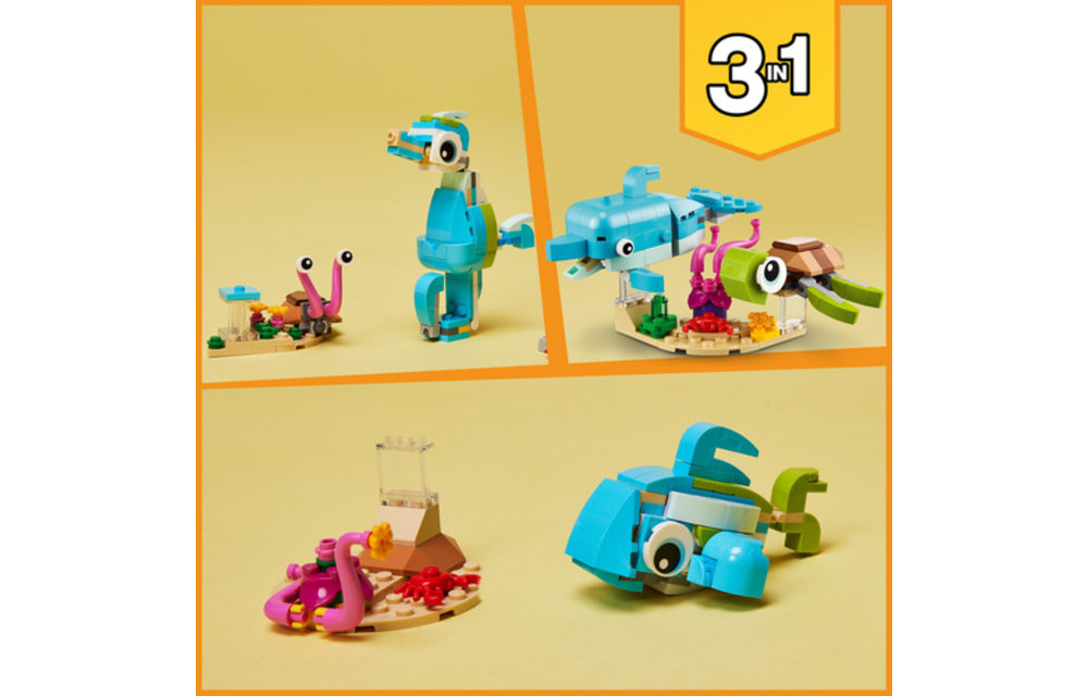 LEGO Creator Dolfijn en Schildpad | 31128