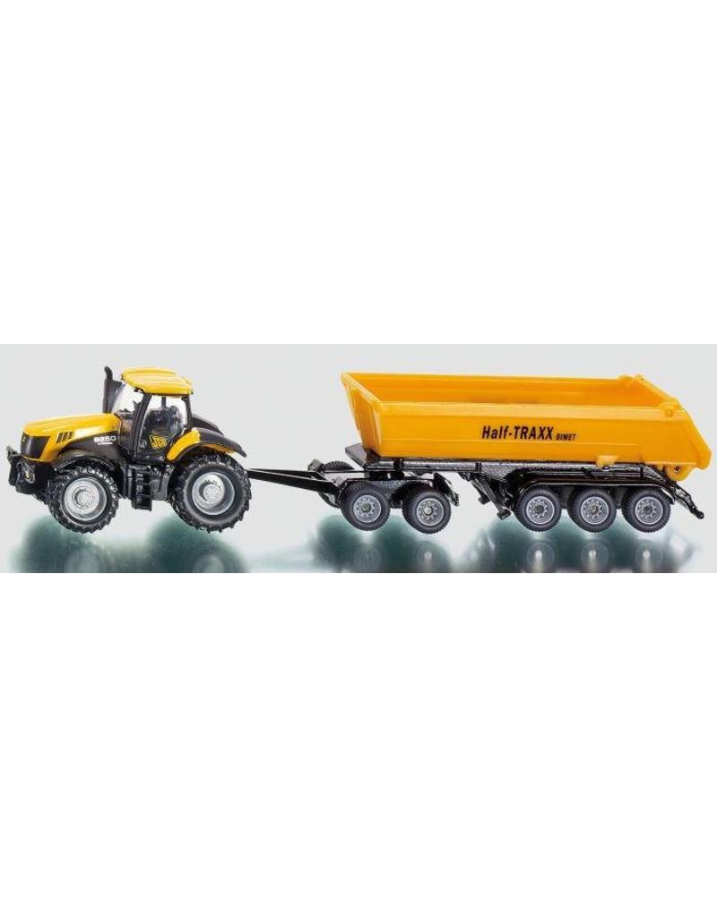 Siku Siku 1858 - JCB 8250 met dolly en halfpipe trailer 1:87