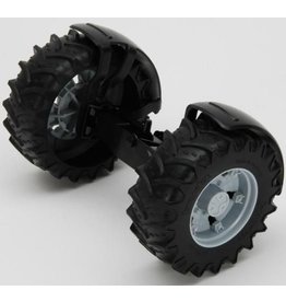 Bruder 43060 - Vooras 3000-serie  ZILVER velg voor Mc Cormick & Valtra