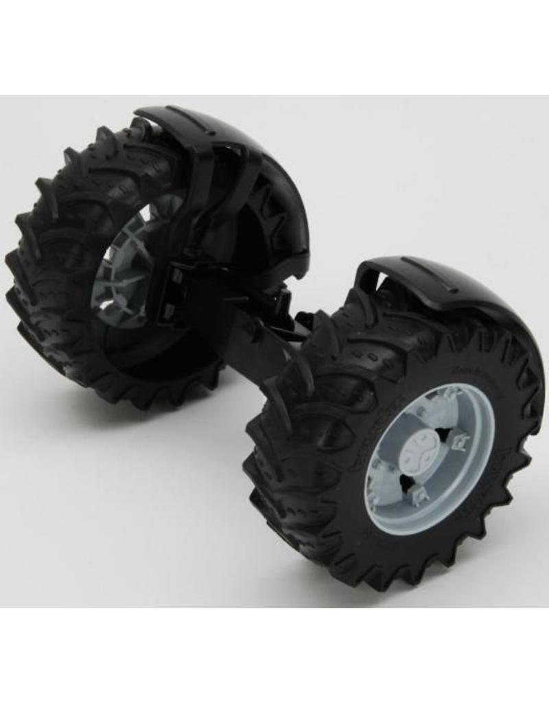 Bruder 43060 - Vooras 3000-serie  ZILVER velg voor Mc Cormick & Valtra