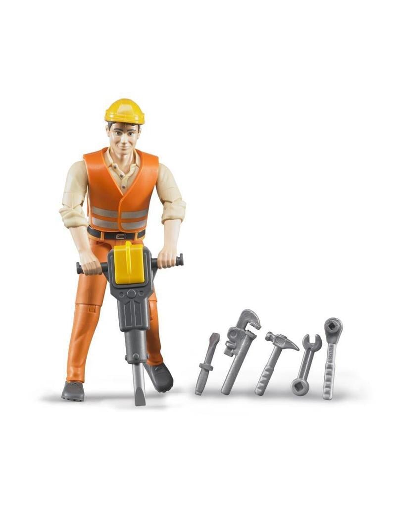 Bruder Bruder 60020 - Constructiewerker met accessoires