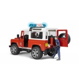 Bruder Bruder 2596 - Land Rover Defender Stationwagen - Brandweerauto en brandweerman