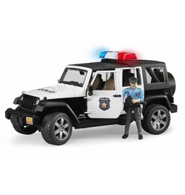 Bruder Bruder 2526 - Politie Jeep met politieagent ( blanke huidskleur )