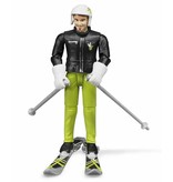 Bruder Bruder 60040 - Speelfiguur skiër met accessoires