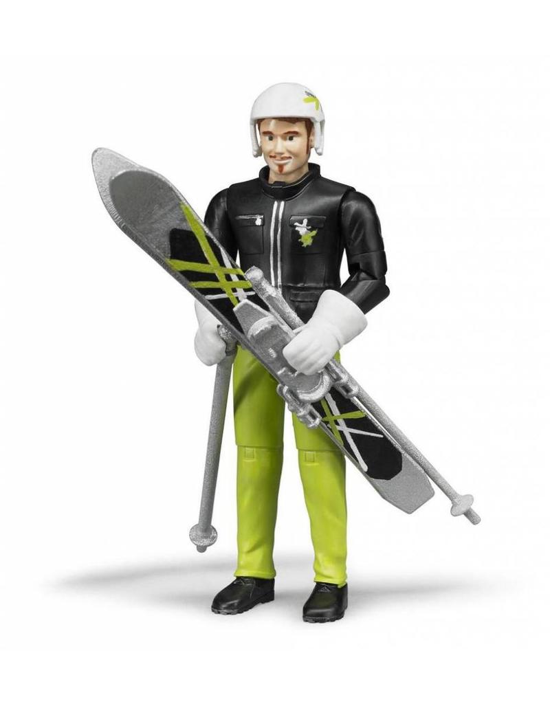 Bruder Bruder 60040 - Speelfiguur skiër met accessoires
