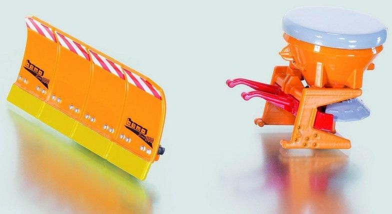 SIKU 2058 SALT Spreader + Snow Plough 1:3 2 New+Boxed for Tractor Fendt Claas £46.44 - UK