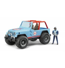 Bruder Bruder 2541 - Jeep Cross Country Blauw met rally-rijder