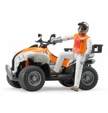 Bruder Bruder 63000 - Quad met bestuurder (oranje/wit)