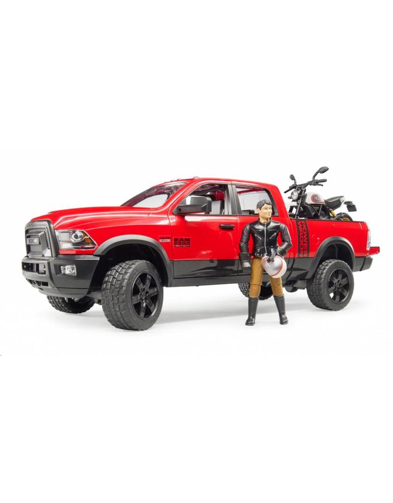 Bruder Bruder 2502 - RAM 25 Power Wagon met Ducati motor en berijder