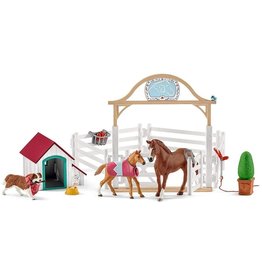 Schleich Schleich Horses 42458 - Hanna`s gastenverblijf met hondenhok