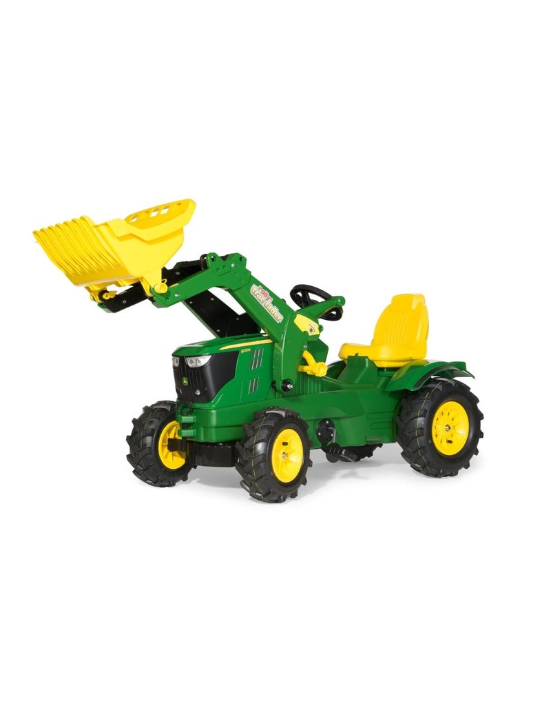 Rolly Toys Rolly Toys 611102 - John Deere 6210 R met Rolly Traclader en luchtbanden