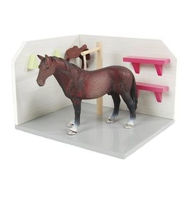 Kids Globe 610205 - Paarden Wasbox roze 1:24 (geschikt voor Schleich)