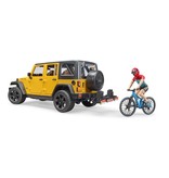 Bruder Bruder 2543 - Jeep Wrangler Rubicon Unlimited met mountainbike en speelfiguur