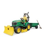 Bruder Bruder 62104 - John Deere zitmaaier met accessoires