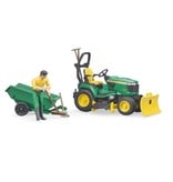 Bruder Bruder 62104 - John Deere zitmaaier met accessoires