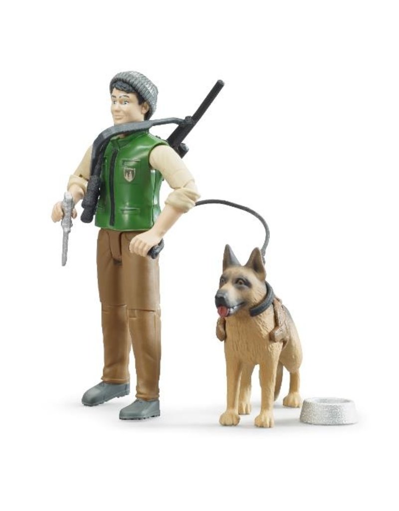 Bruder Bruder 62660 - Boswachter speelfiguur met hond