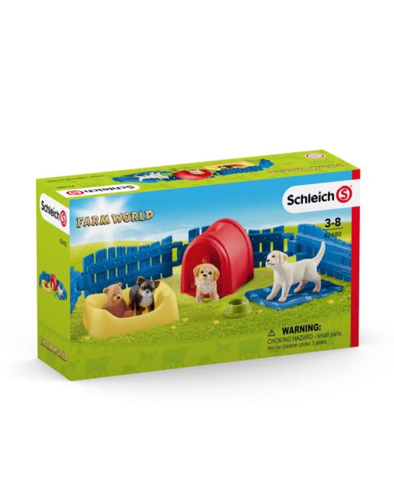Schleich Schleich Farm 42480 - puppy speeltuin