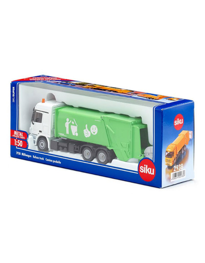 Siku Siku 2938 - Vuilniswagen Mercedes met container 1:50