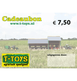 Cadeaubon t.w.v. €7,50