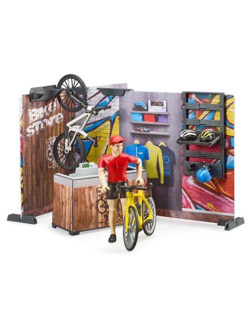 Bruder Bruder 63120 - Fietsenwinkel met werkplaats