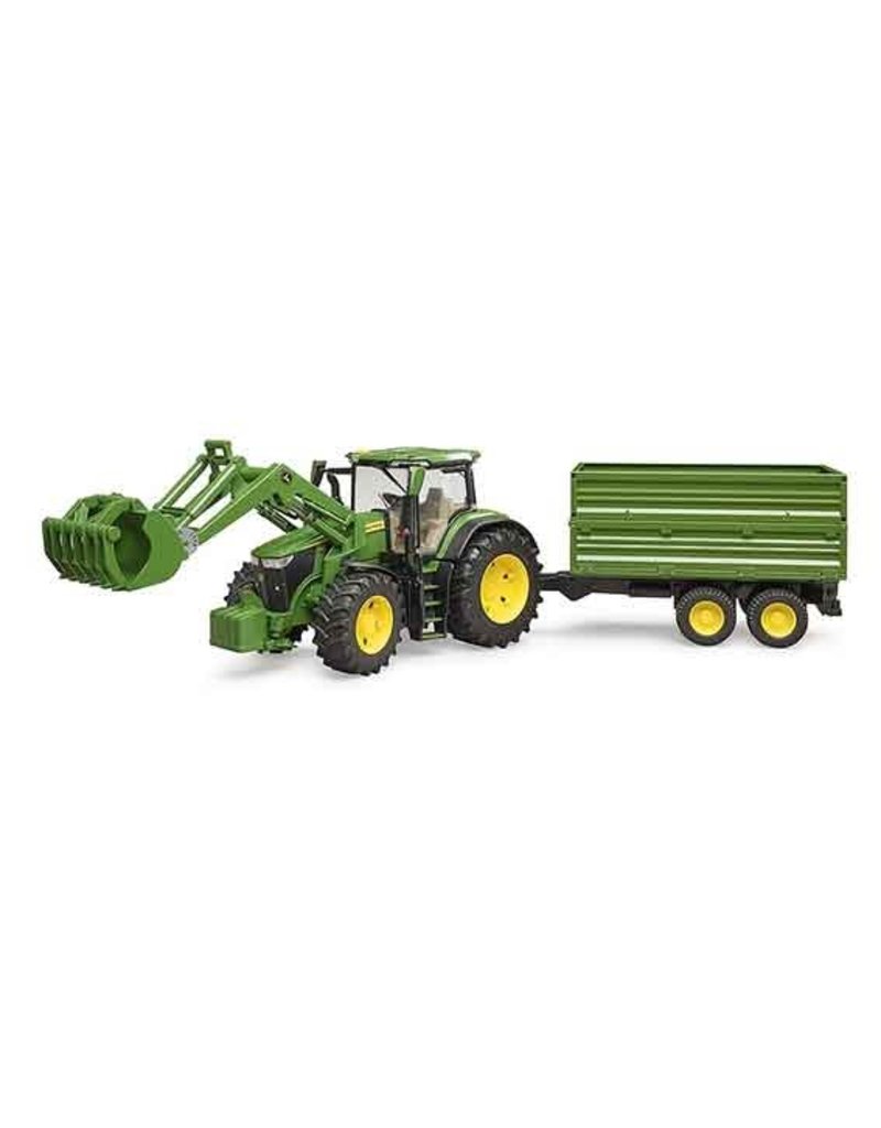 Bruder Bruder 3155 - John Deere 7R met voorlader en aanhanger