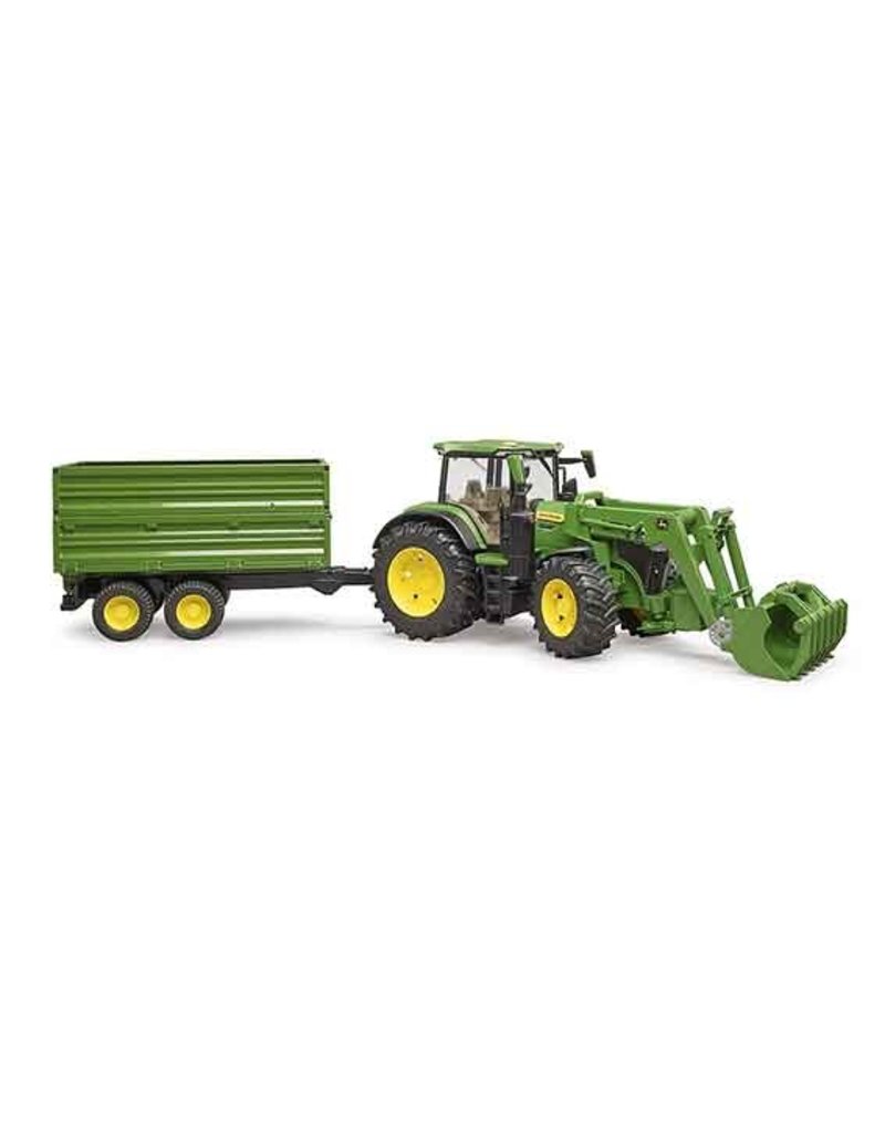 Bruder Bruder 3155 - John Deere 7R met voorlader en aanhanger