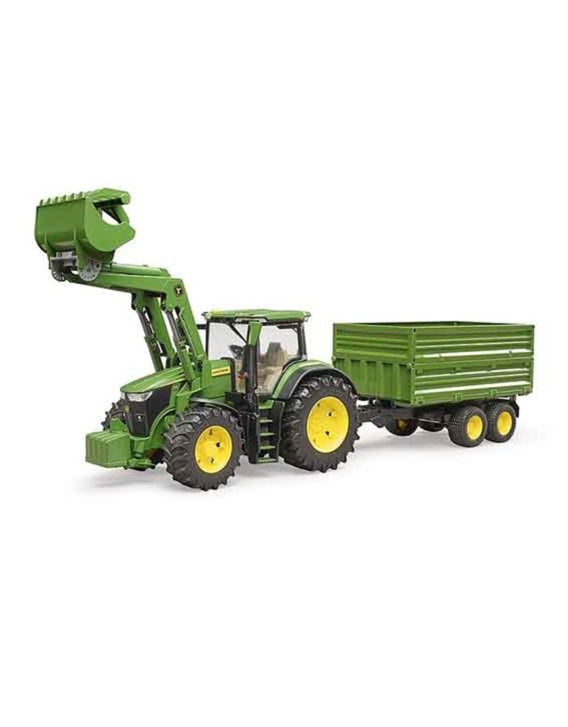 Bruder Bruder 3155 - John Deere 7R met voorlader en aanhanger