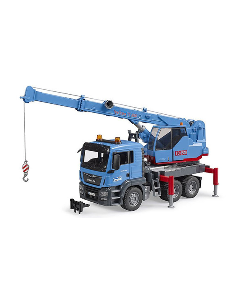 Bruder Bruder 3771 - MAN TGS kraanwagen blauw