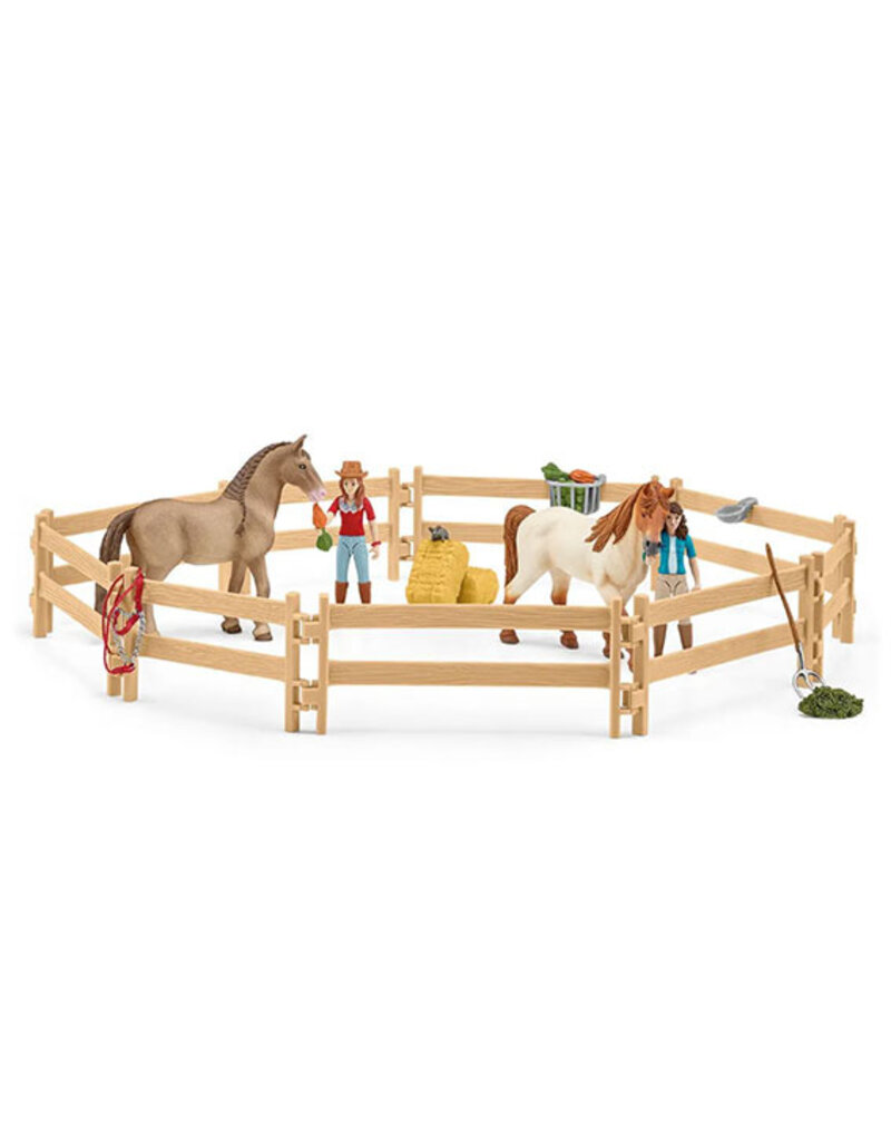 Schleich Schleich Horses 42567 - Manege met amazone en paarden