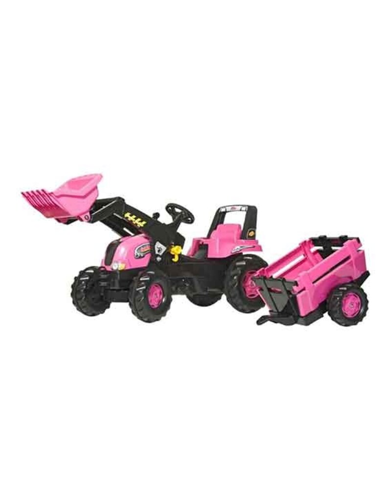 Rolly Toys Rolly Toys 81310 - RollyJunior Roze tractor met aanhanger
