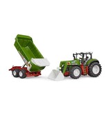 Bruder Bruder Roadmax 03452 - Tractor met voorlader en aanhanger