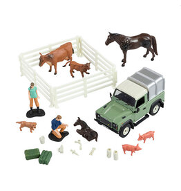 Britains Britains 43385 - Land Rover Defender dierenarts set 1:32