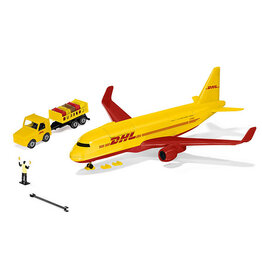 Siku Siku 1702 - SIKU World - DHL Vrachtvliegtuig met accessoires 1:50