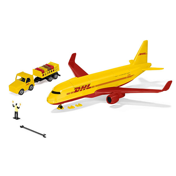 Siku DHL Cargo Vrachtvliegtuig met Accessoires - Educatief Speelgoed